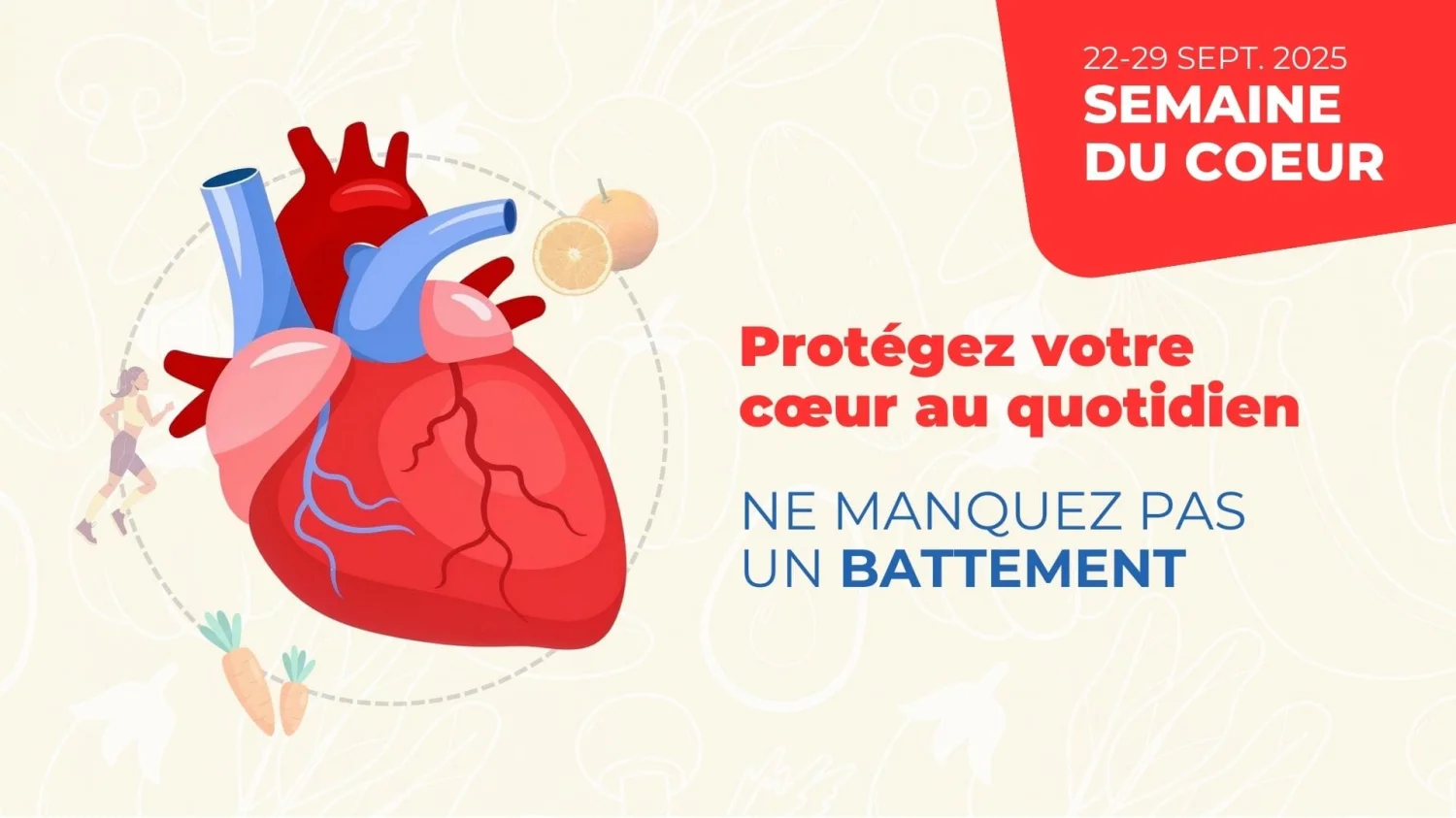 29 septembre : Journée Mondiale du Cœur, agissons pour notre santé