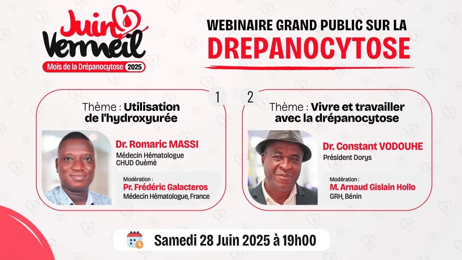 Un webinaire international pour renforcer la sensibilisation sur la lutte contre la drépanocytose – Juin Vermeil 2025