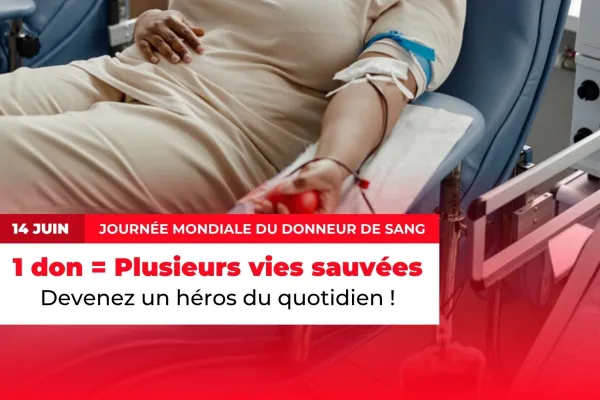 Journée mondiale du donneur de sang : rendez-vous le 14 juin à Porto-Novo